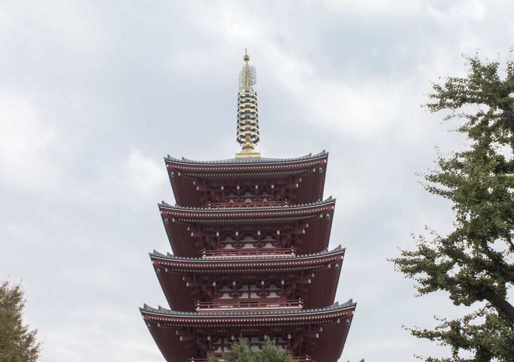 SSensoji five storied pagoda