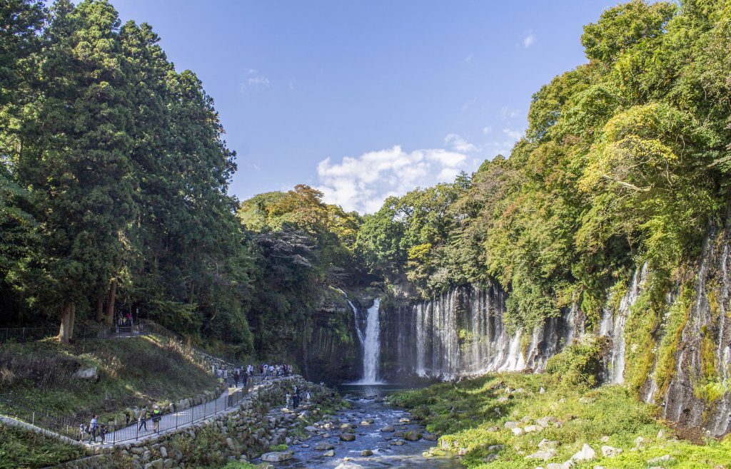 Visiting Shiraito Falls