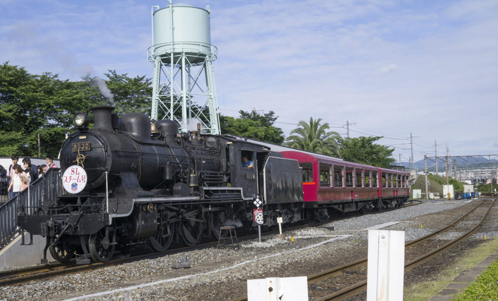 Kyoto railway steam train