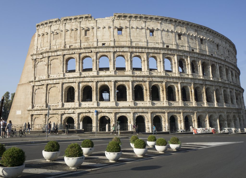 Outside view of Rome Colosseum