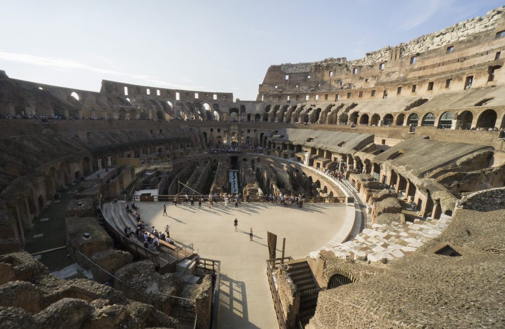 Inside view of Rome Colosseum buy tickets on the day to enter