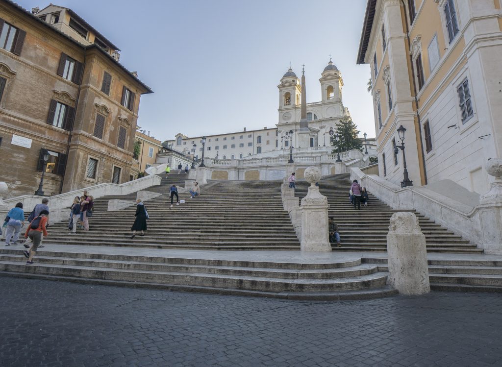 Rome's Spanish Steps in the morning 