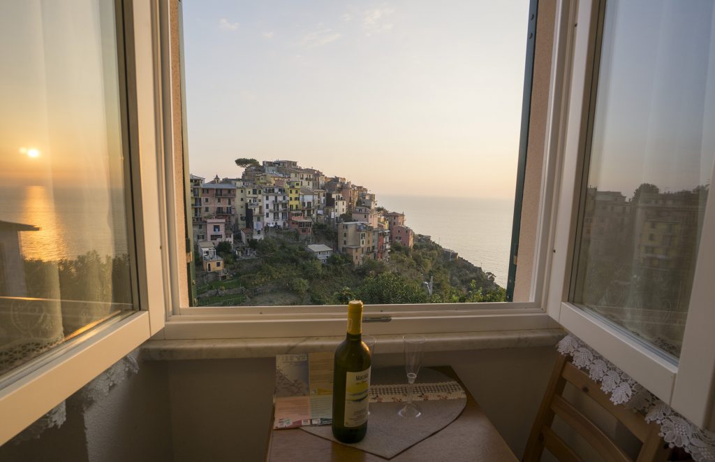 View from window in our AirBnB in Corniglia on Italy's Cinque Terre