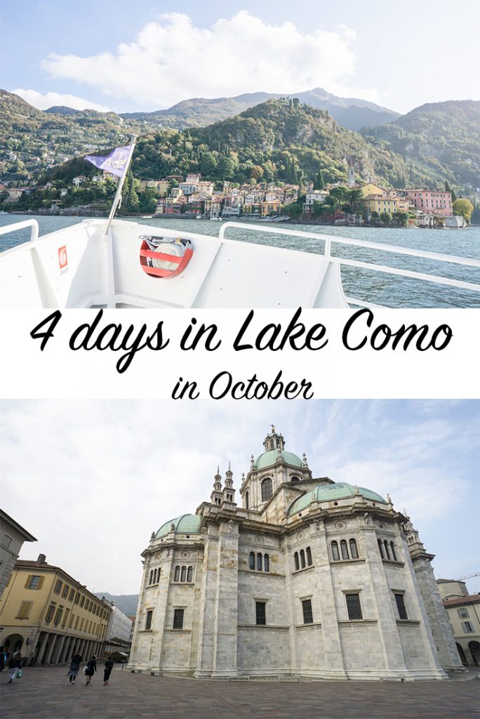 4 days in Lake Como in October