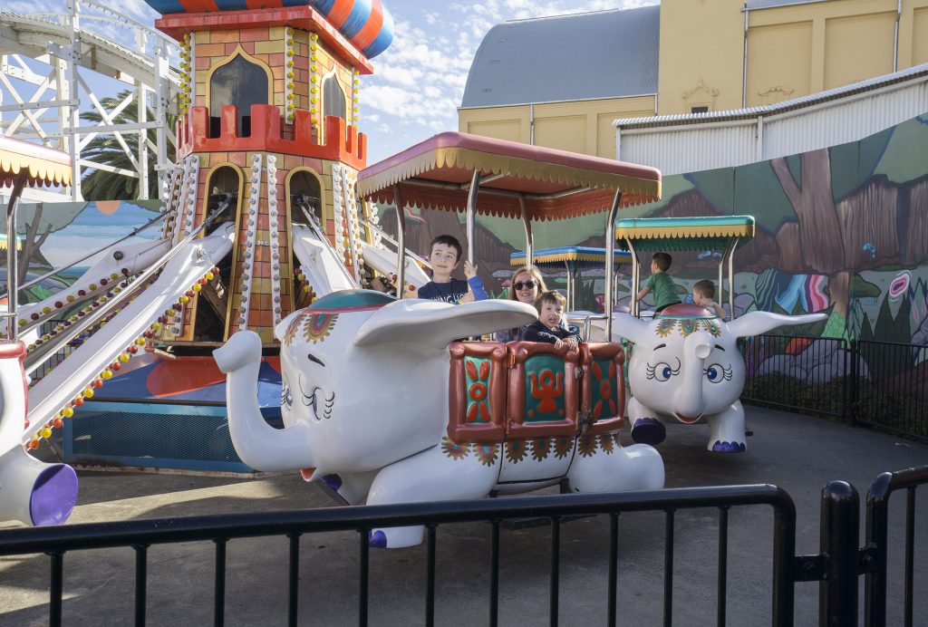 Rides for young kids Luna Park