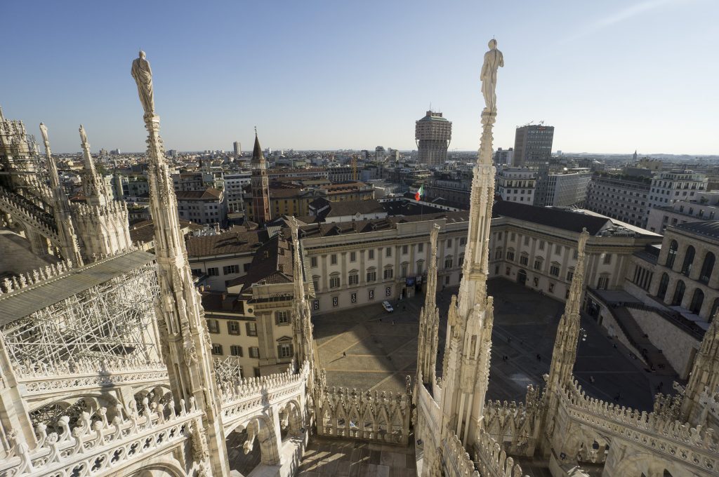 Milan Duomo rooftop walk