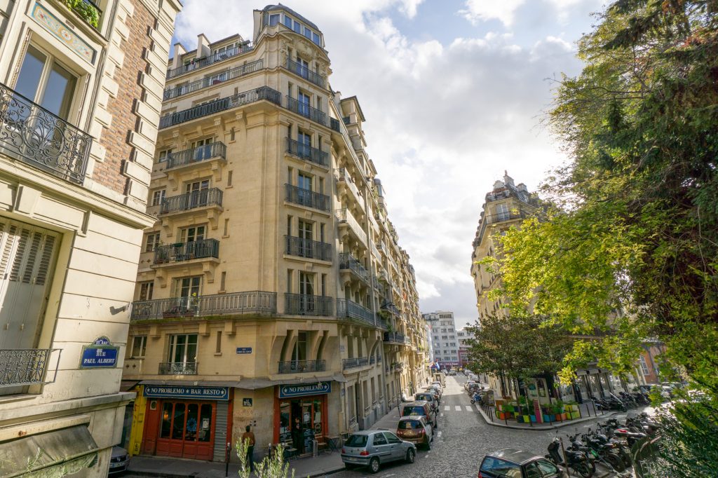 street in Montmartre area