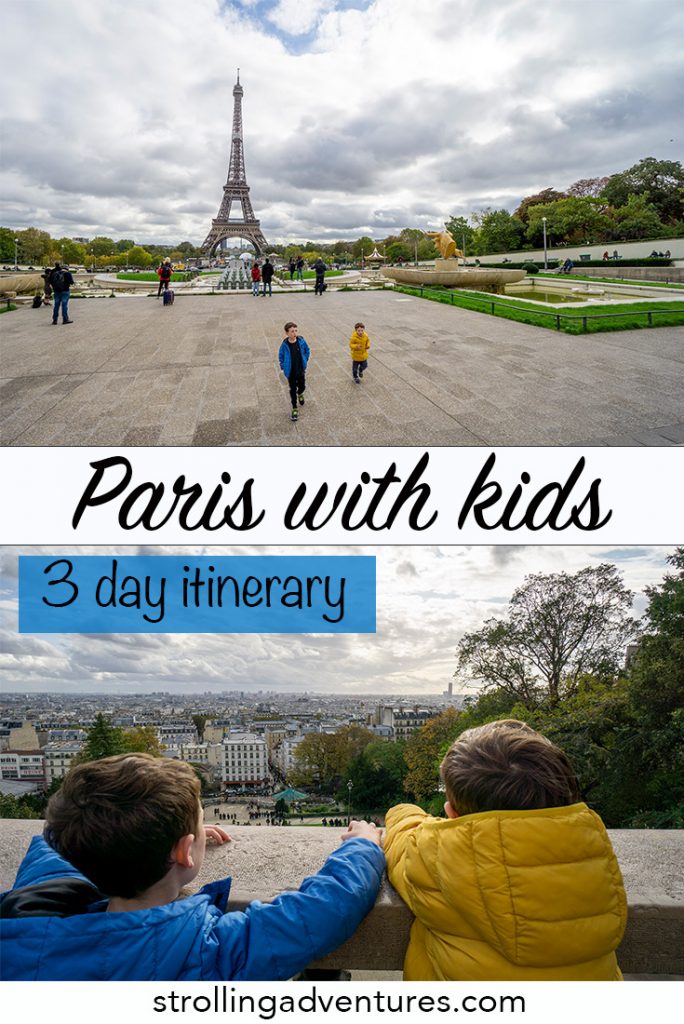 Paris with kids 3 day itinerary